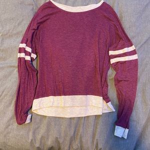 Thin sweater material long sleeve